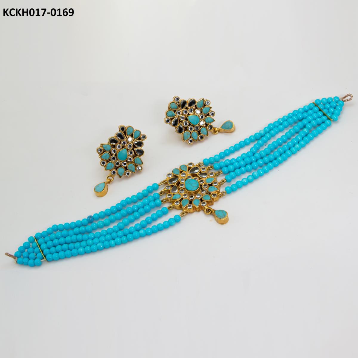 KCKH017 SDQ Kundan Choker Set - KCKH