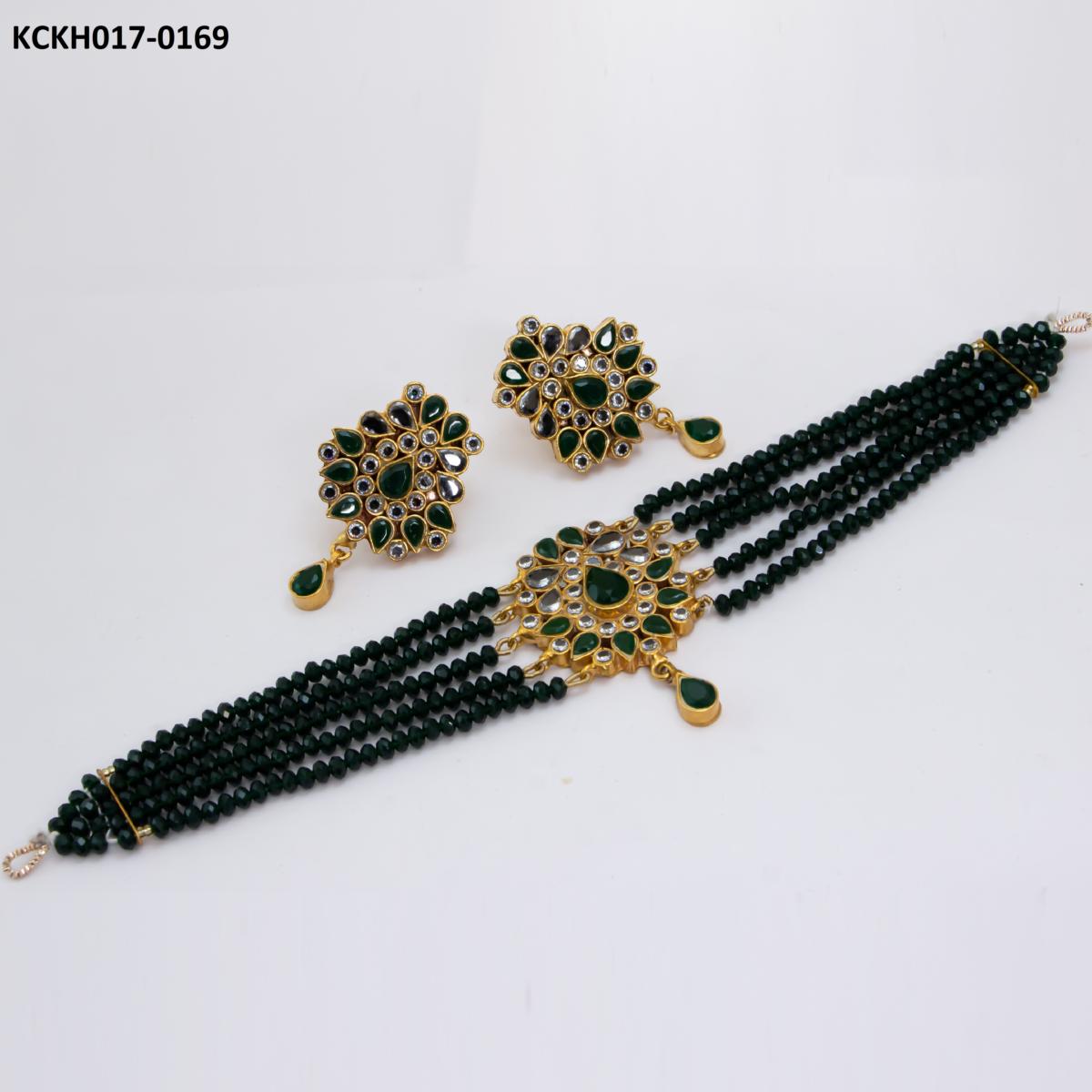 KCKH017 SDQ Kundan Choker Set - KCKH