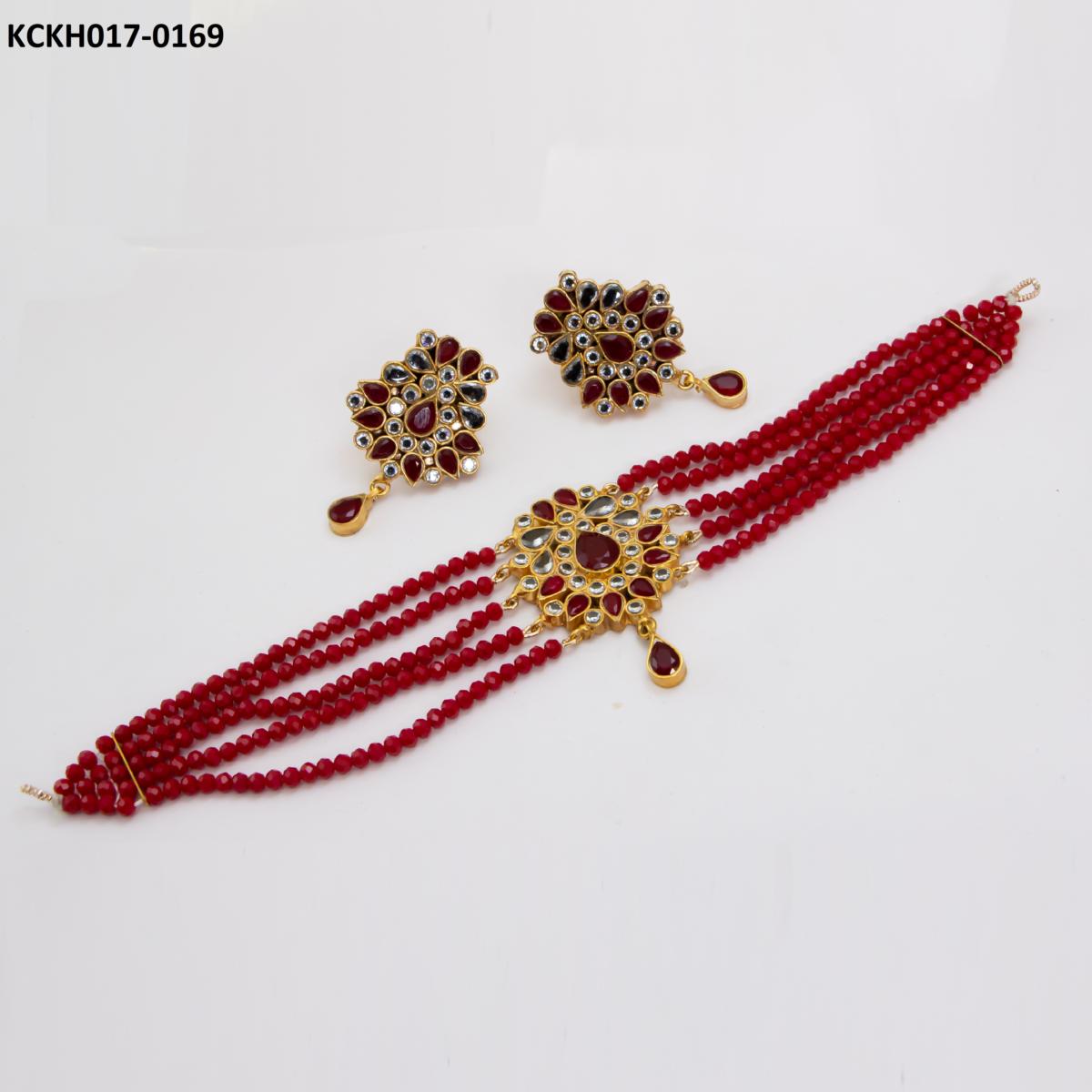 KCKH017 SDQ Kundan Choker Set - KCKH