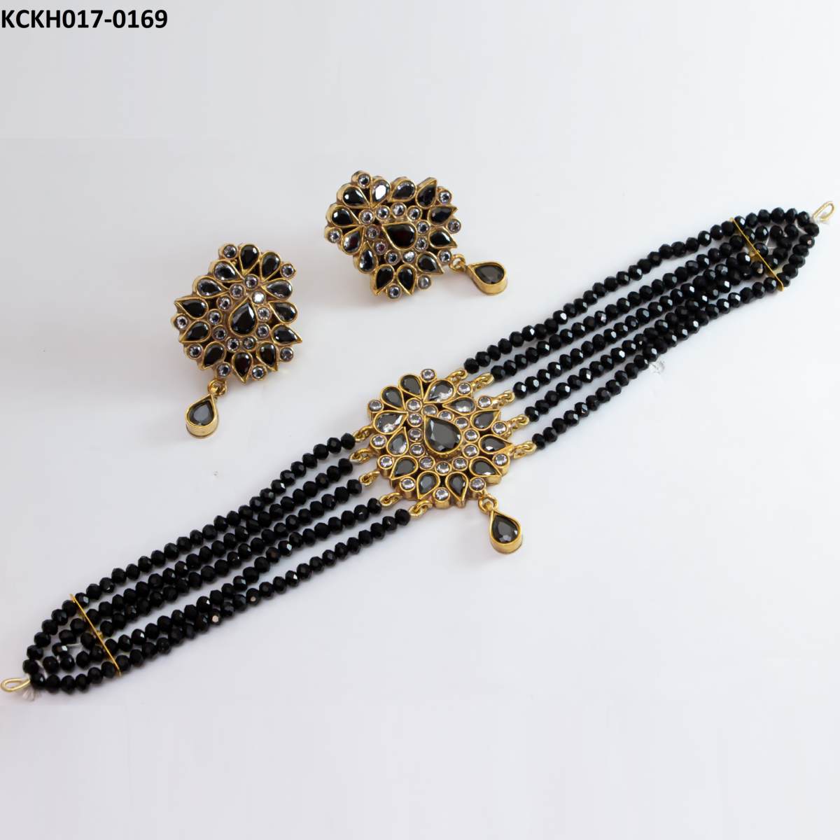 KCKH017 SDQ Kundan Choker Set - KCKH