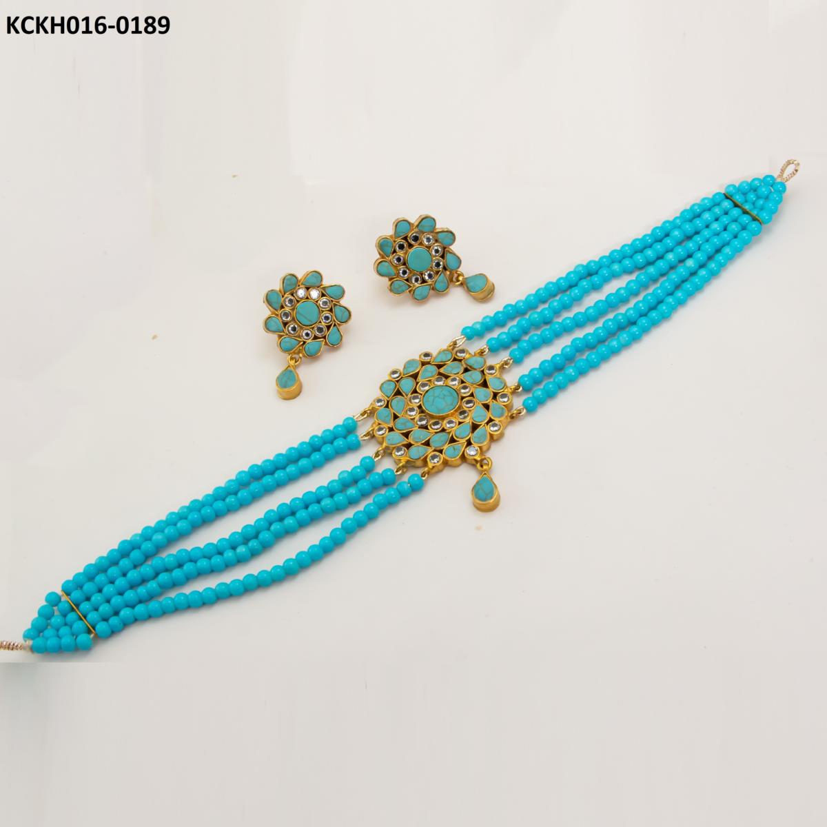 KCKH016 SDQ Kundan Choker Set - KCKH