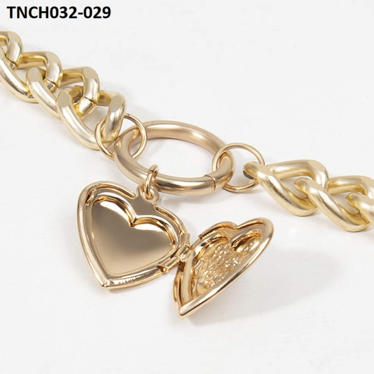 TNCH032 LLL 2 Layer Heart Neckl - TNCH