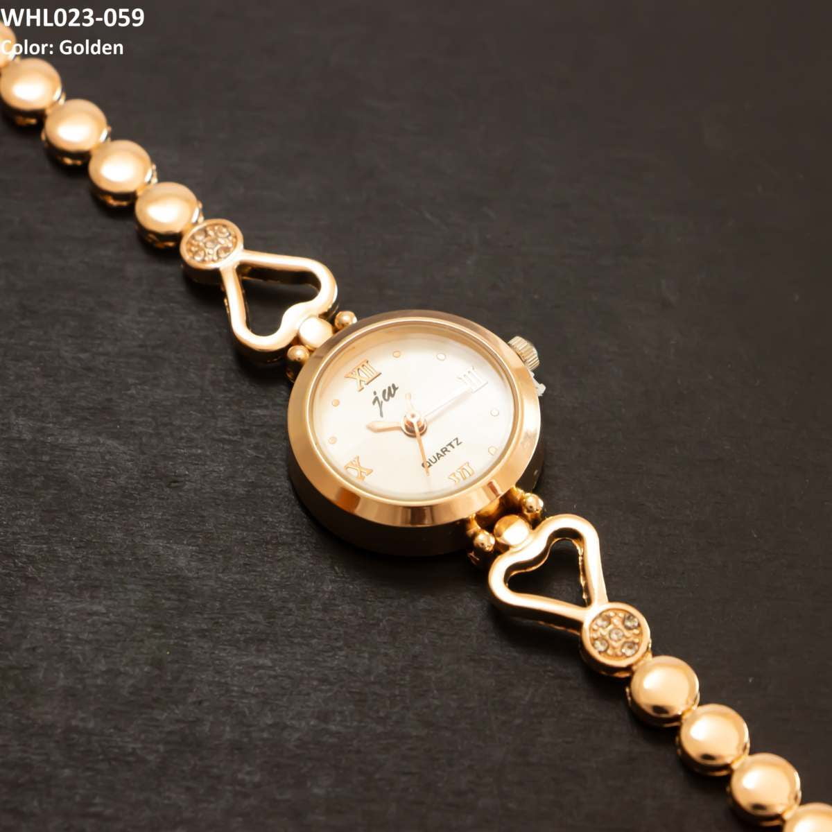 WHL023 CZH Imp Round Heart Watch - WHL