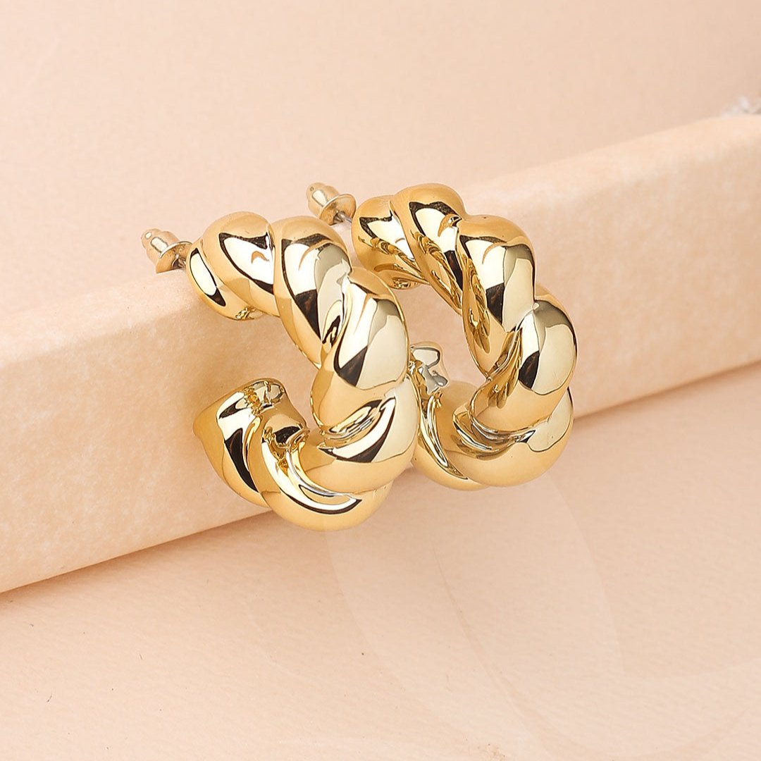 Twisted Hoop Earring