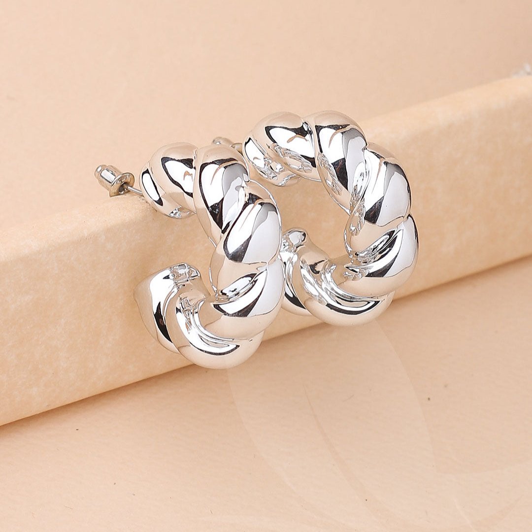 Twisted Hoop Earring