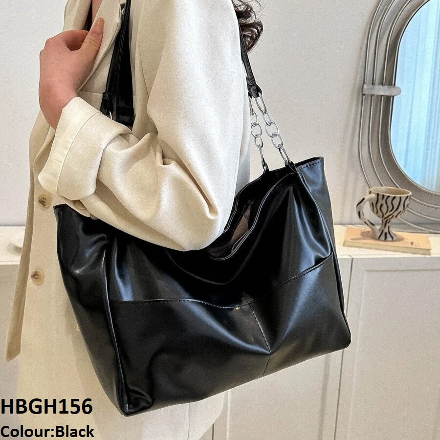 HBGH156 BBM Plain Leather Bag - HBGH