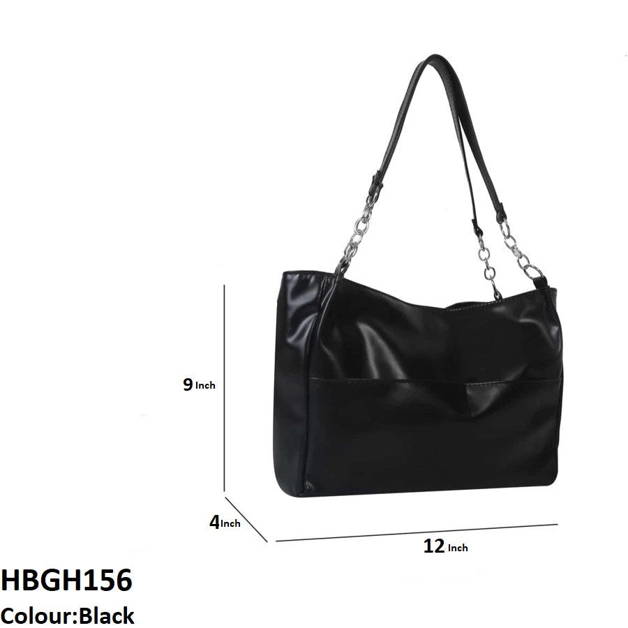 HBGH156 BBM Plain Leather Bag - HBGH