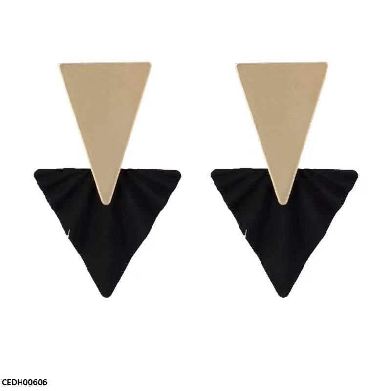 CEDH00606 BTO Double Triangle Drop Earrings - CEDH