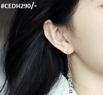 CEDH290 XST Square Drops Ear Earrings Pair - CEDH