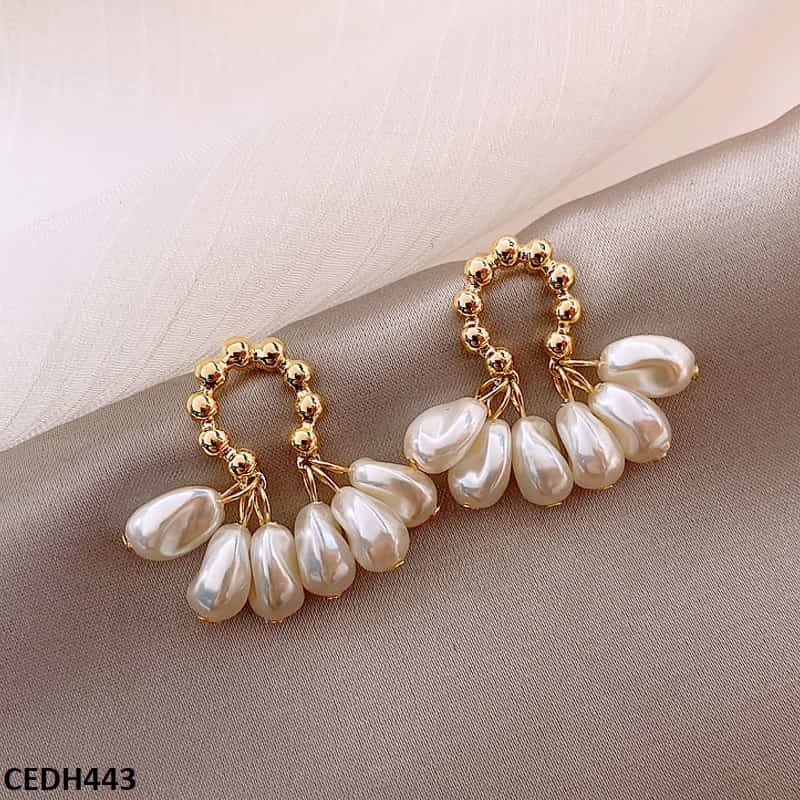 CEDH443 BTO Beads Drop Earrings Pair - CEDH