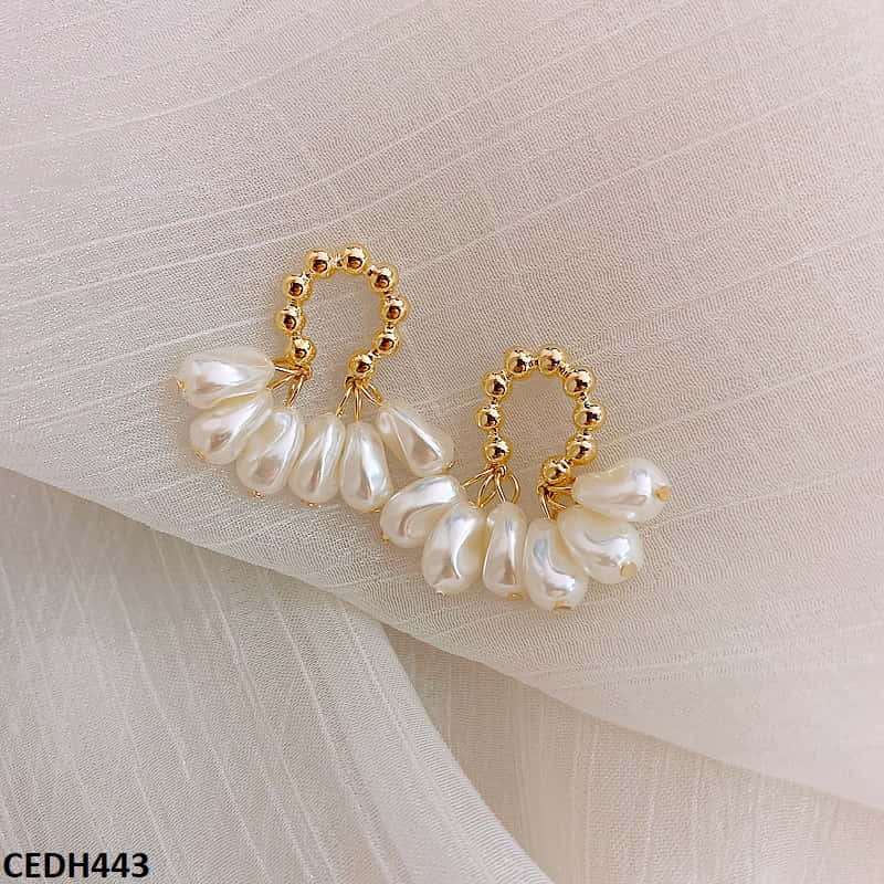 CEDH443 BTO Beads Drop Earrings Pair - CEDH