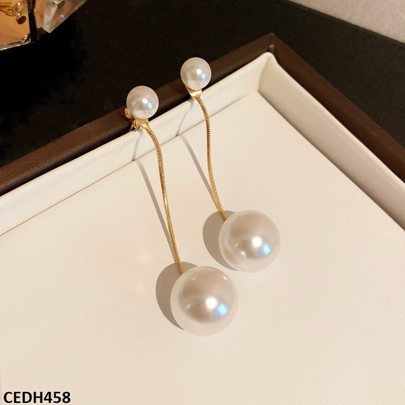 CEDH458 YQG Pearl Drop Earrings Pair - CEDH