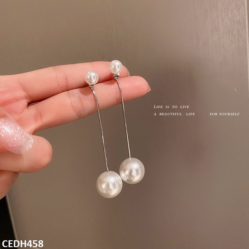 CEDH458 YQG Pearl Drop Earrings Pair - CEDH