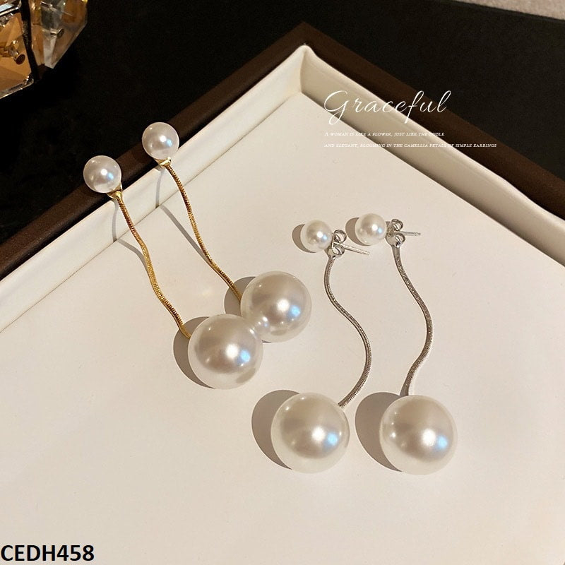 CEDH458 YQG Pearl Drop Earrings Pair - CEDH