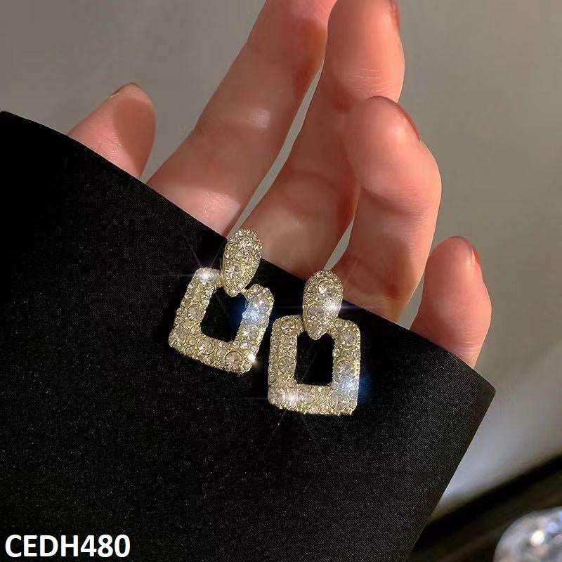 CEDH480 ZHL Square Drop Earrings - CEDH