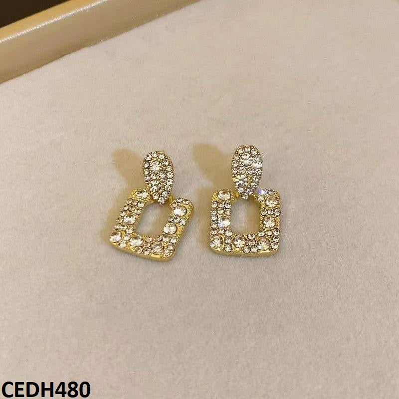 CEDH480 ZHL Square Drop Earrings - CEDH