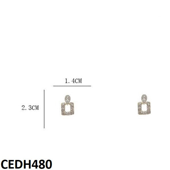 CEDH480 ZHL Square Drop Earrings - CEDH