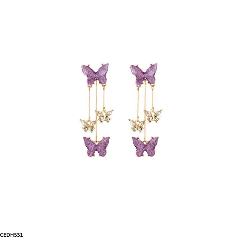 CEDH531 LSH Butterfly Drop Earrings  - CEDH