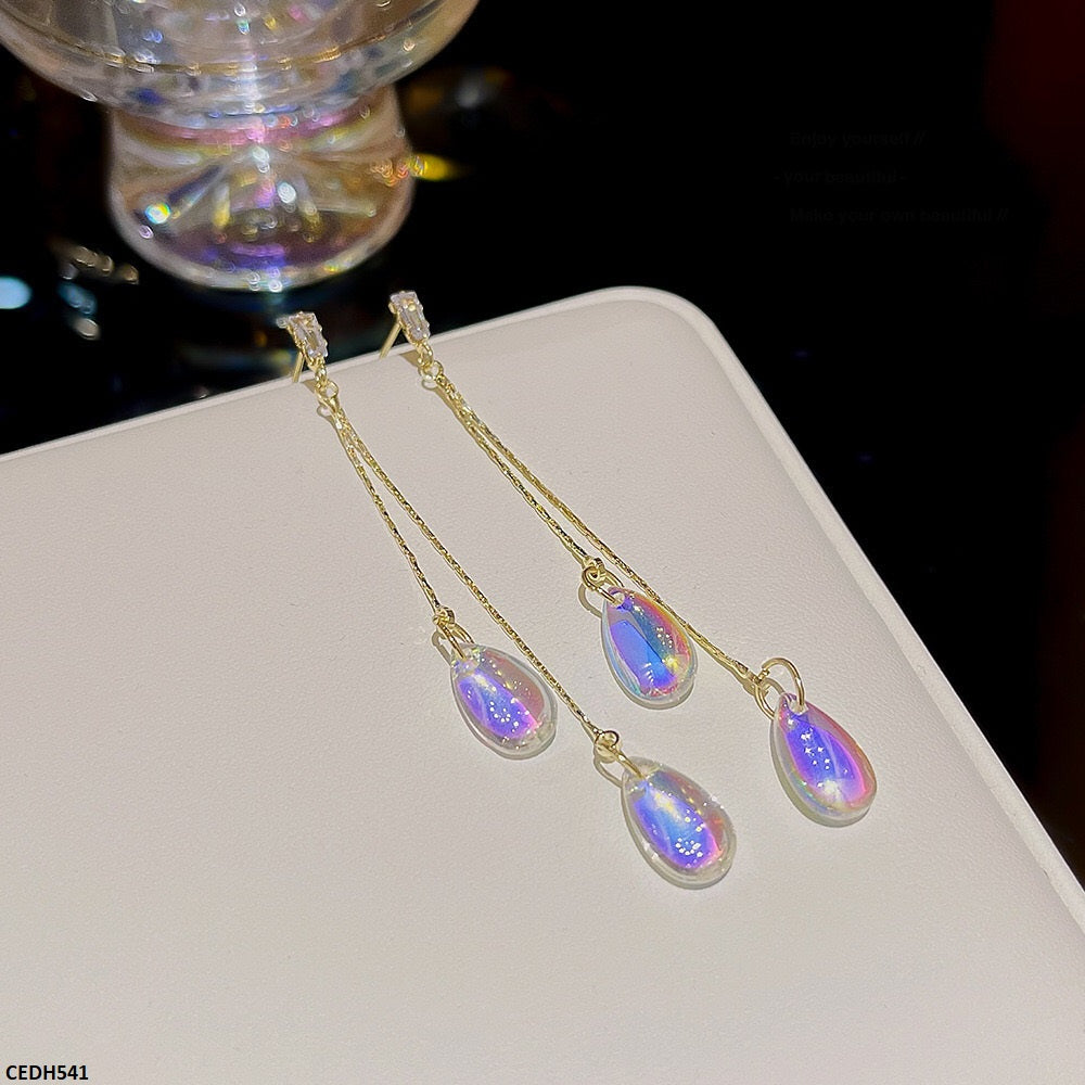 CEDH541 DDJ Tear Drop  Earrings  - CEDH