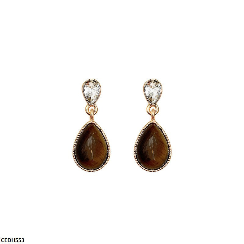 CEDH553 HJF Tear Drop  Earrings  - CEDH