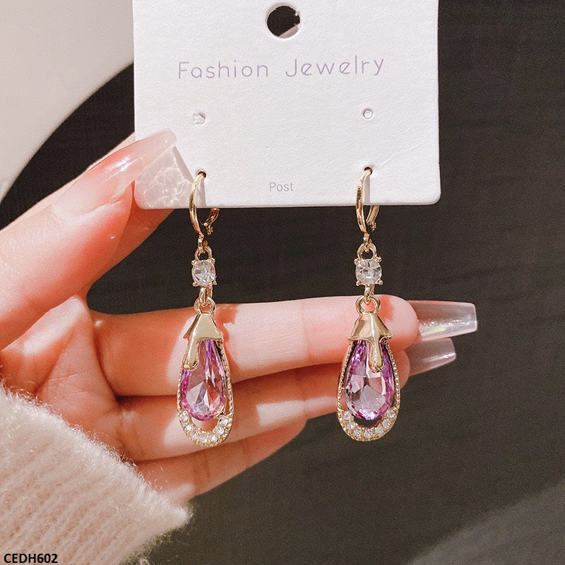 CEDH602 ZHL Tear Drop Earrings - CEDH