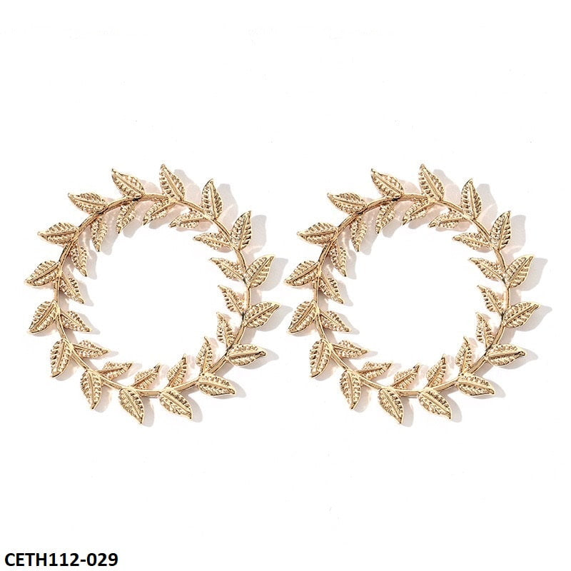 CETH112 YYE Leaf Stud Pairs - CETH