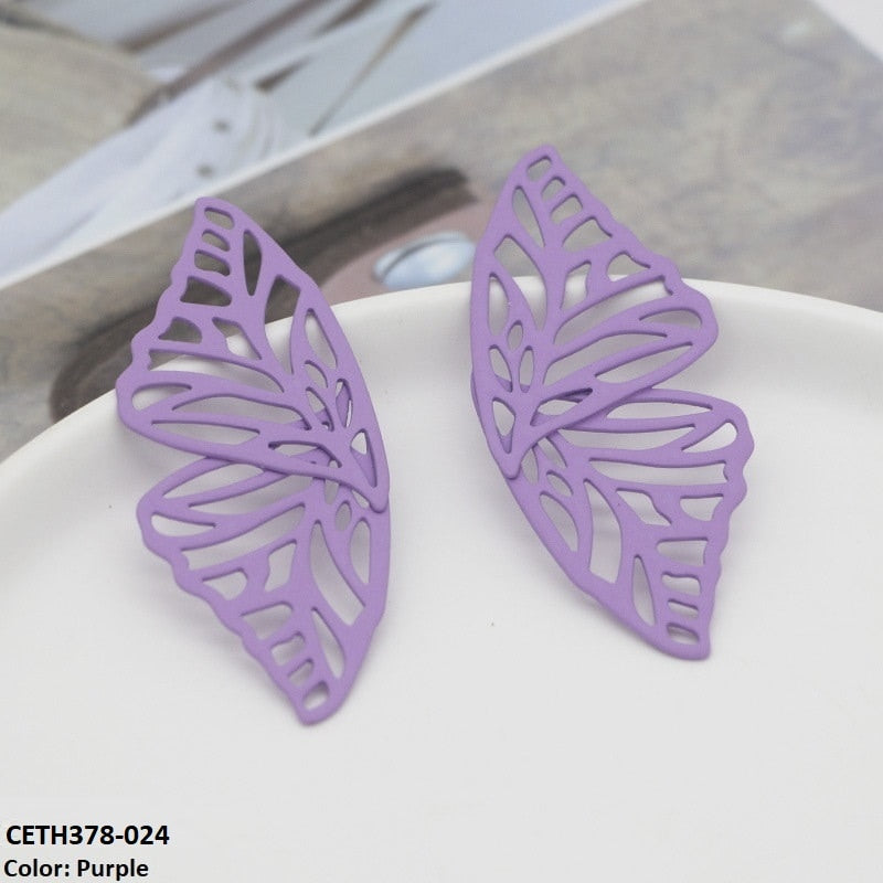 CETH378 XUT Mate Butterfly Ear Tops Pair - CETH