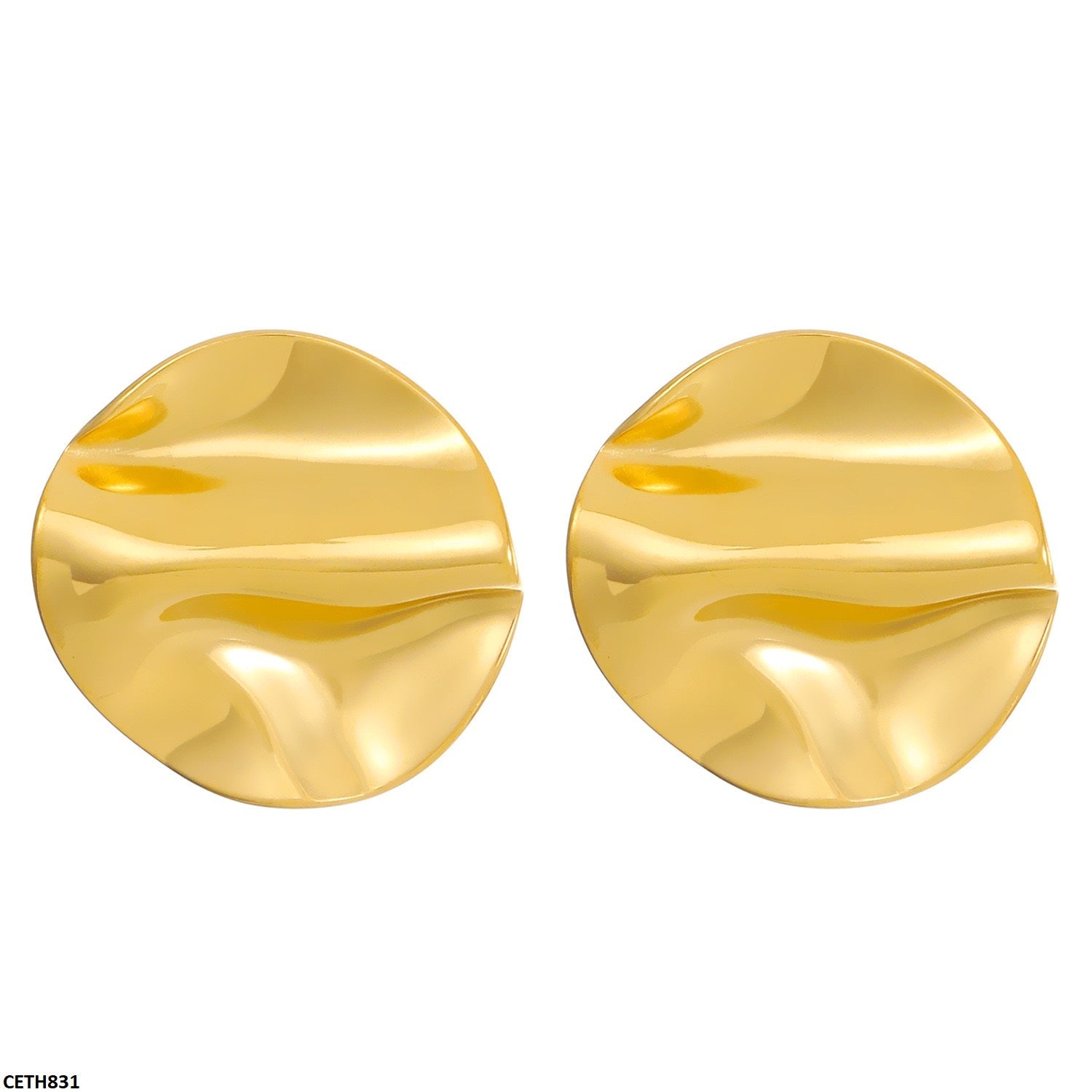 CETH831 QWN Plain Big Round Tops Pair - CETH