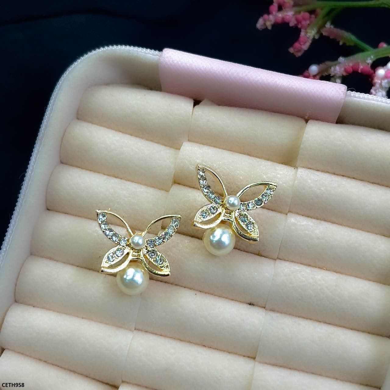 CETH958 SDQ Butterfly/Pearl Tops Pair - CETH