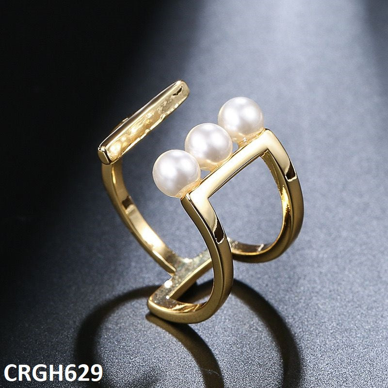 CRGH629 WXL Imp Pearl Ring Adjustable - CRGH