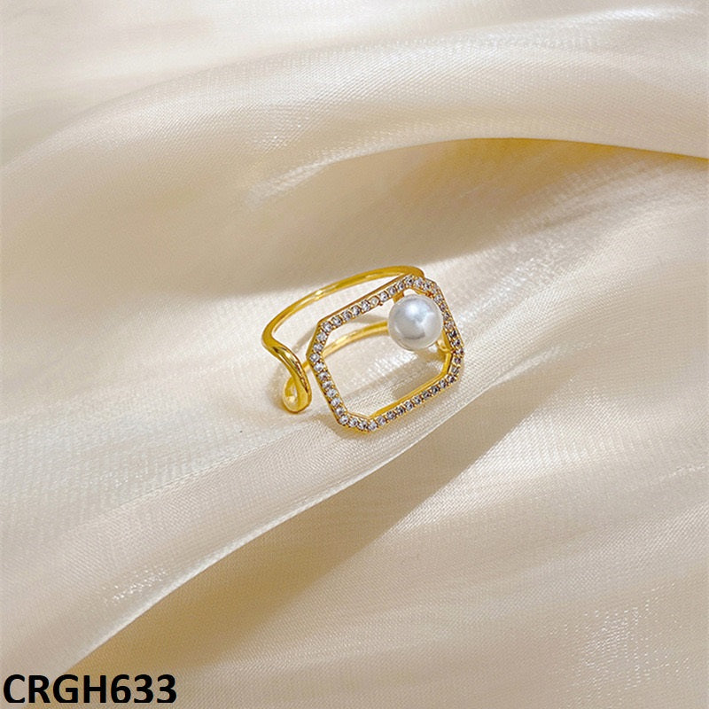 CRGH633 WXL Pearl Open Ring Adjustable - CRGH