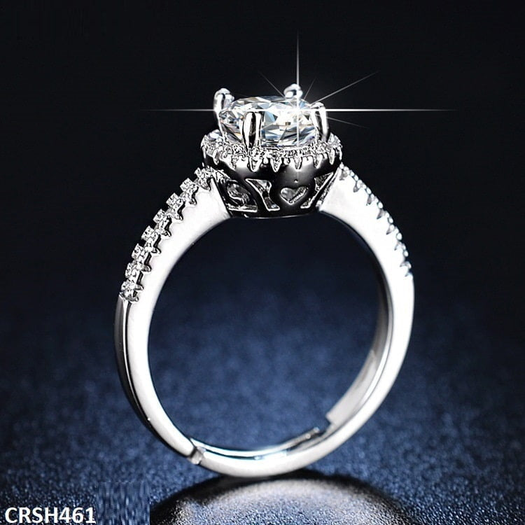 CRSH461 ZFQ Round Birthstone Ring Adjustable - TRSH