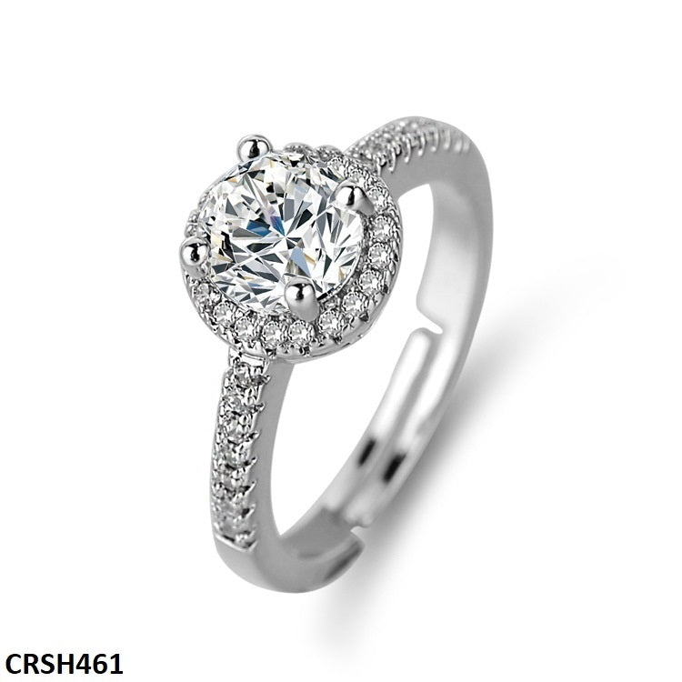 CRSH461 ZFQ Round Birthstone Ring Adjustable - TRSH