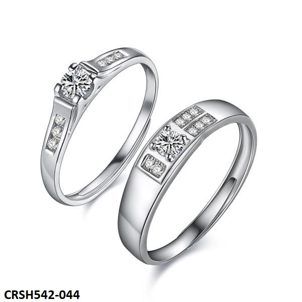 CRSH542 HNJ Cathedral Couple Rings Adjustable - TRSH