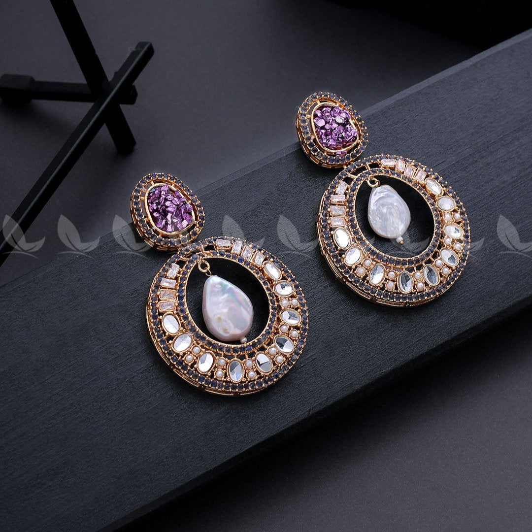 Cluster Zircons Earrings