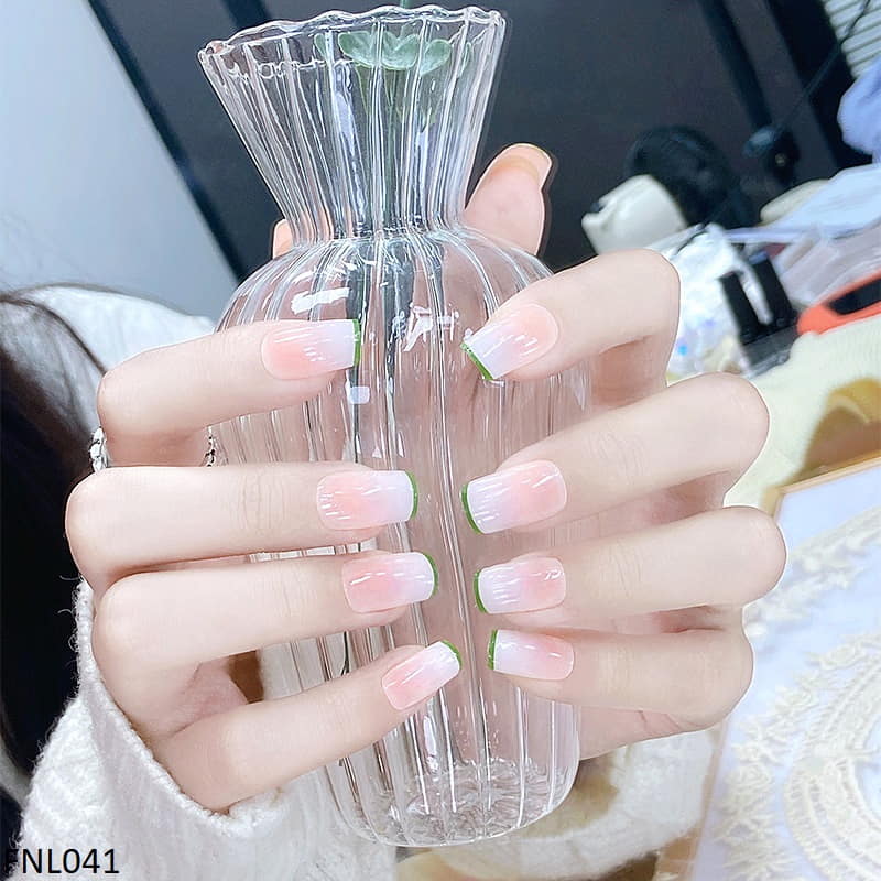 FNL041 PNA Squoval Fake Nail Set 24Pcs - FNL