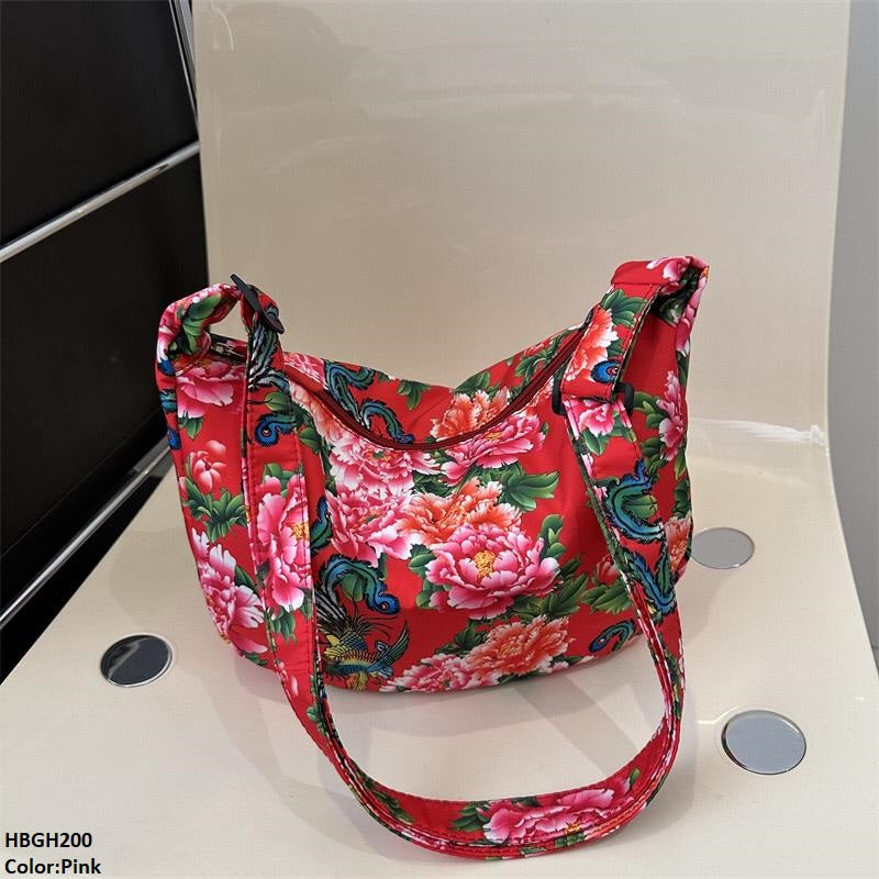 HBGH200 BBM Flower Printed Bag- HBGH