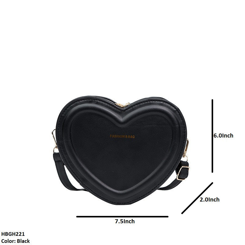 HBGH221 MSL Heart Shaped Hand Bag- HBGH