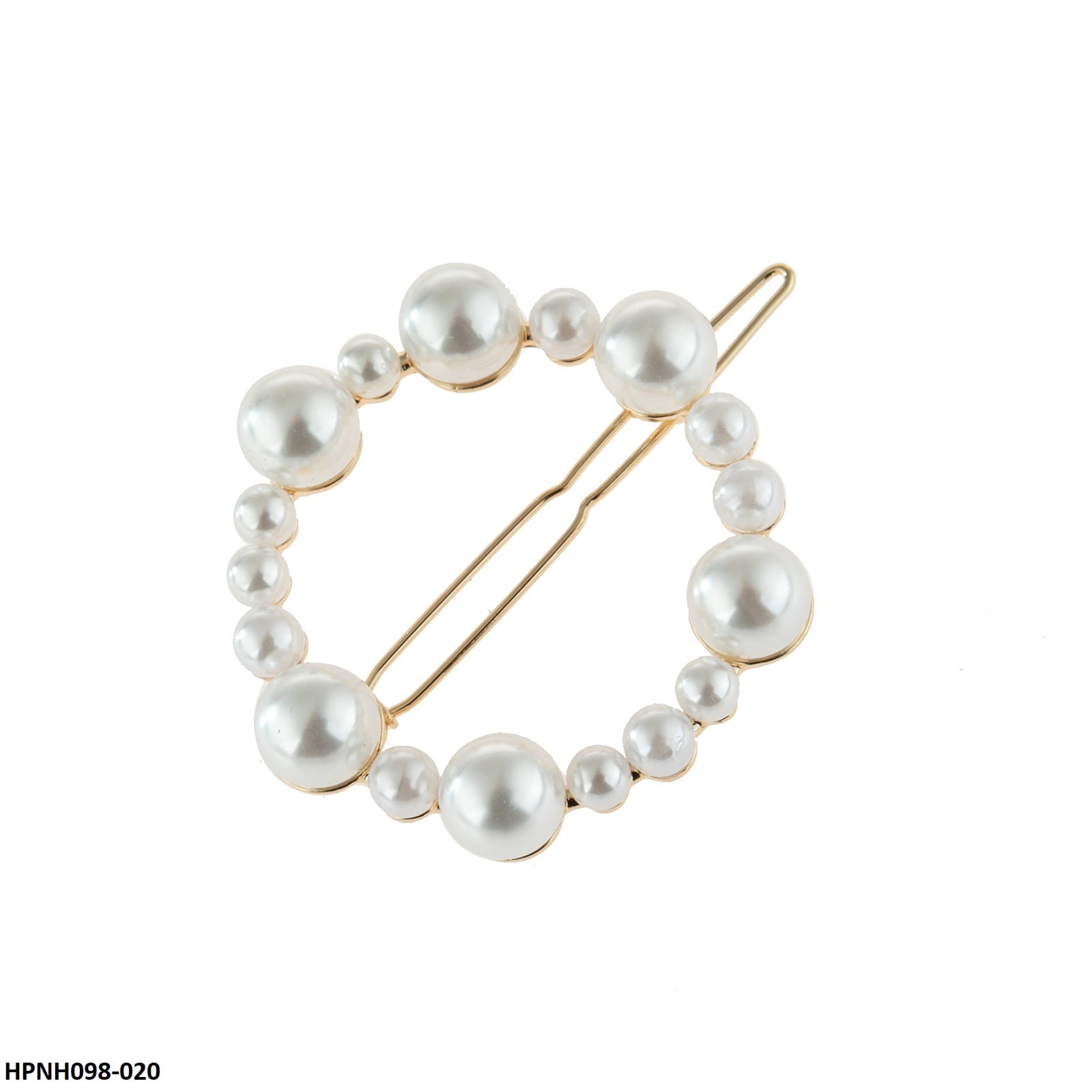 HPNH098 DNJ Round Pearl Hair Pin - HPNH