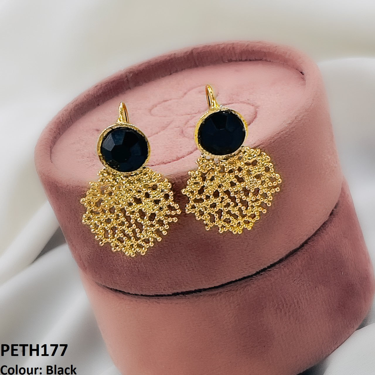 PETH177 FRN Round Ear Tops Pair - PETH