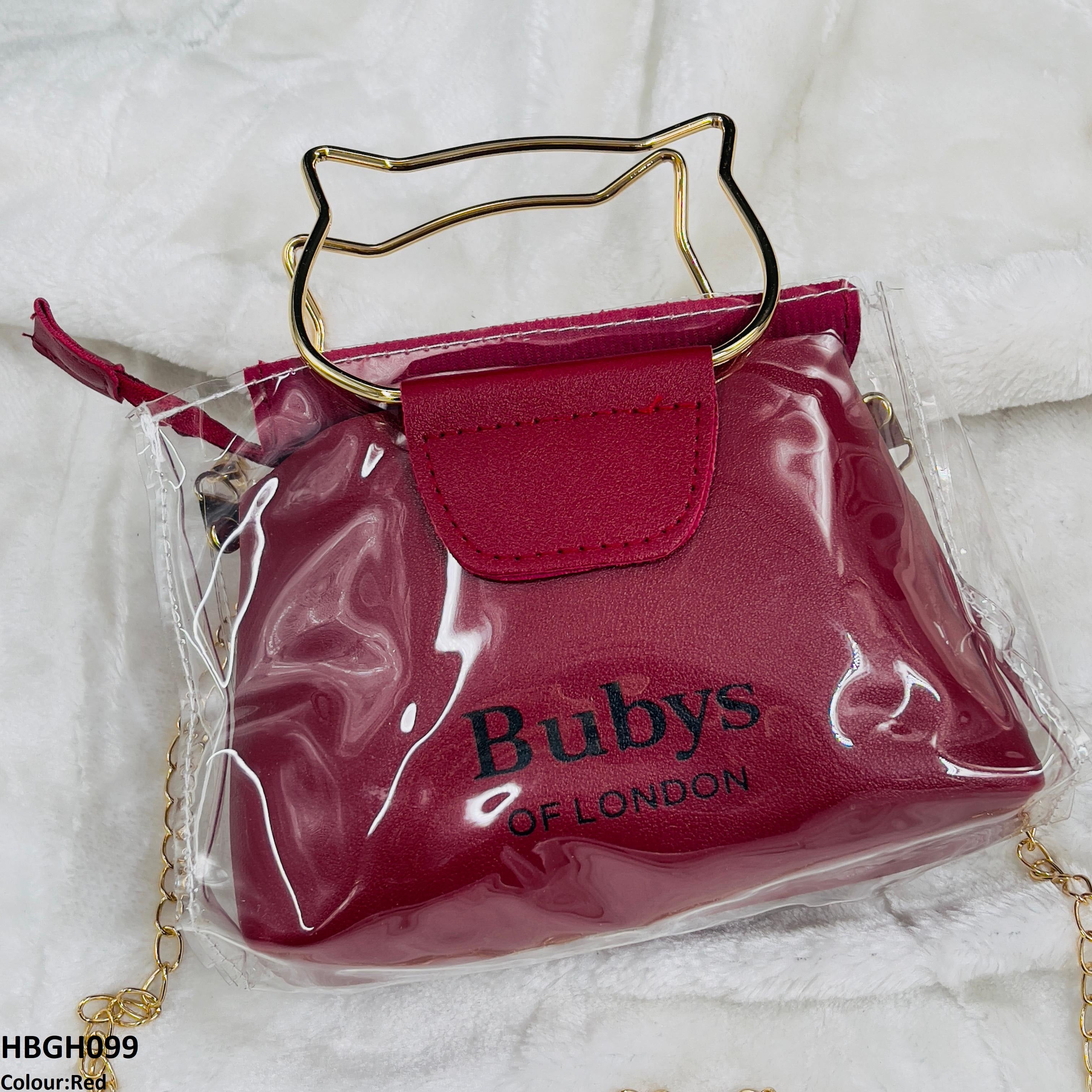 HBGH099 APH Oblique Transparent hand Bag  - HBGH