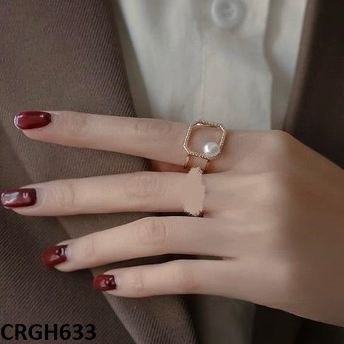 CRGH633 WXL Pearl Open Ring Adjustable - CRGH