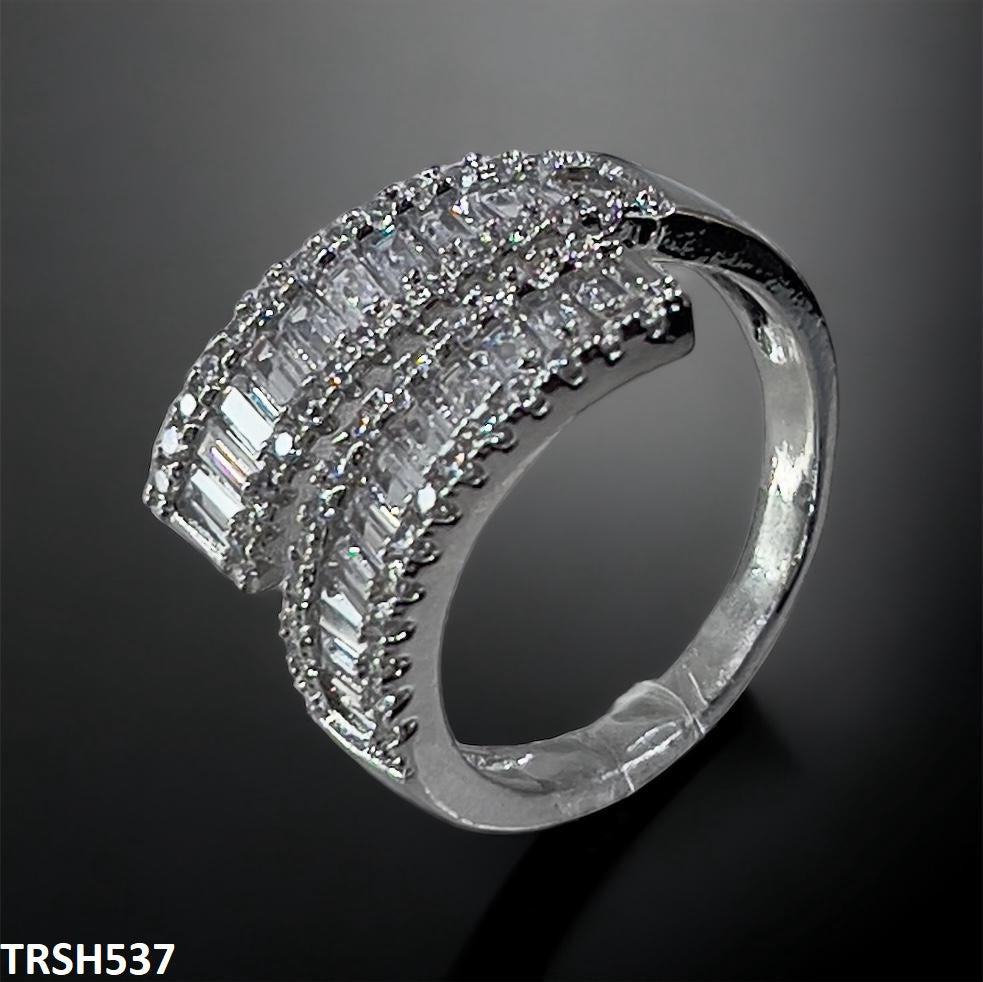 TRSH537 CLJ Baguette Ring Adjustable - TRSH