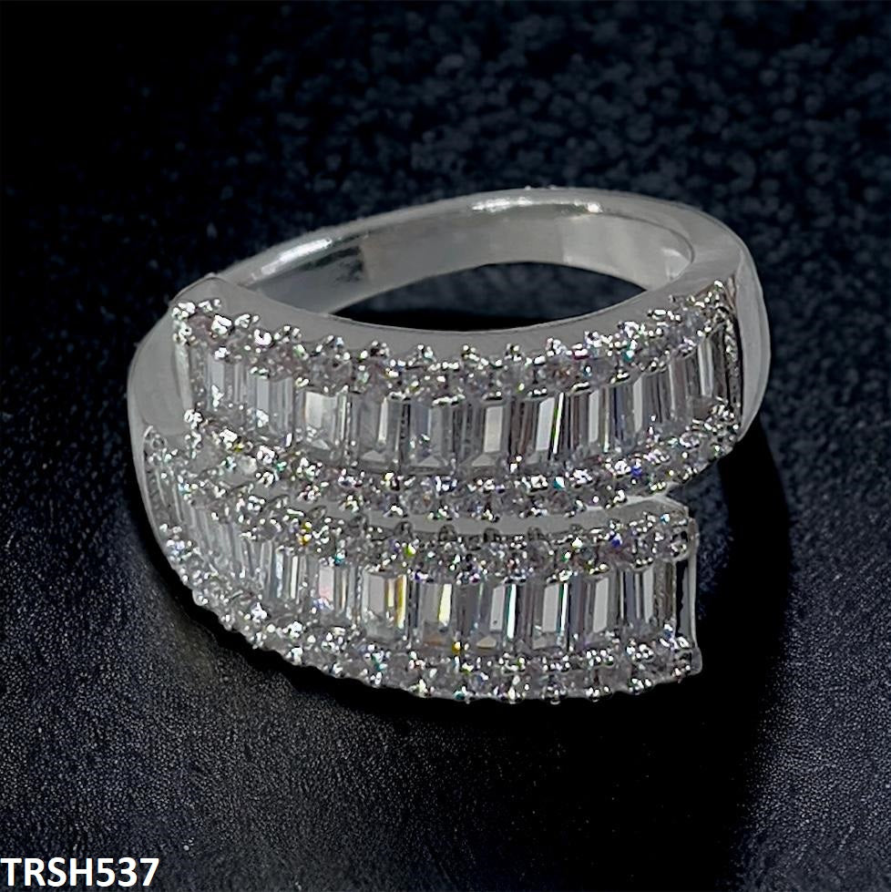 TRSH537 CLJ Baguette Ring Adjustable - TRSH