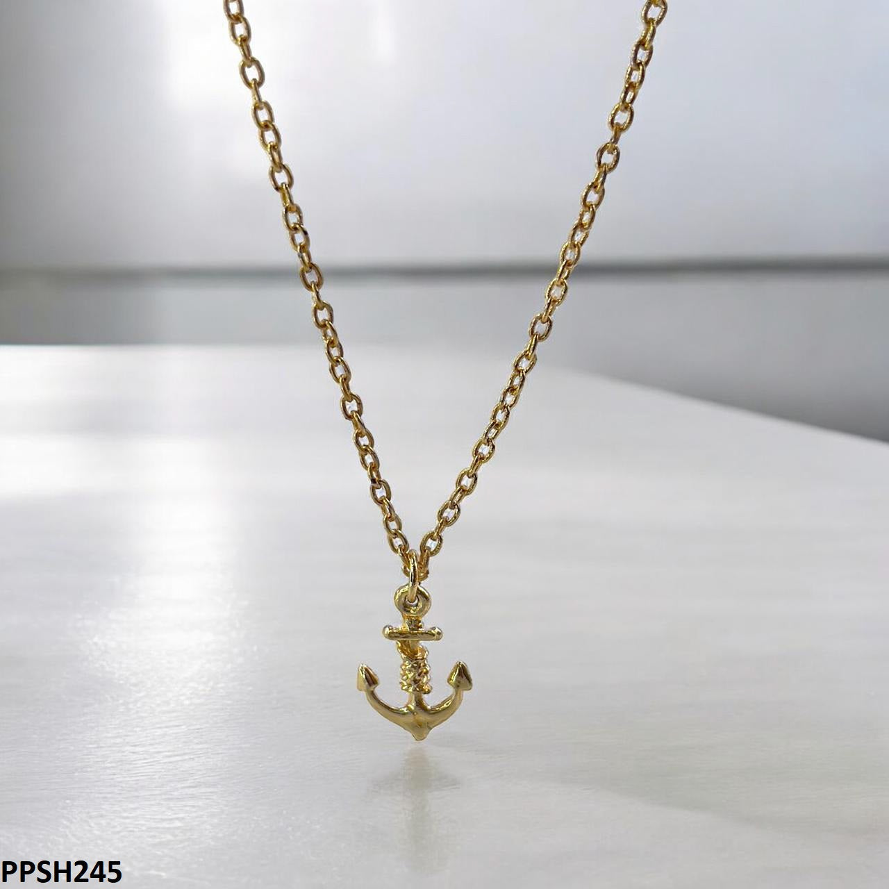 PPSH245 SDQ  Anchor Pendant With Chain - PPSH