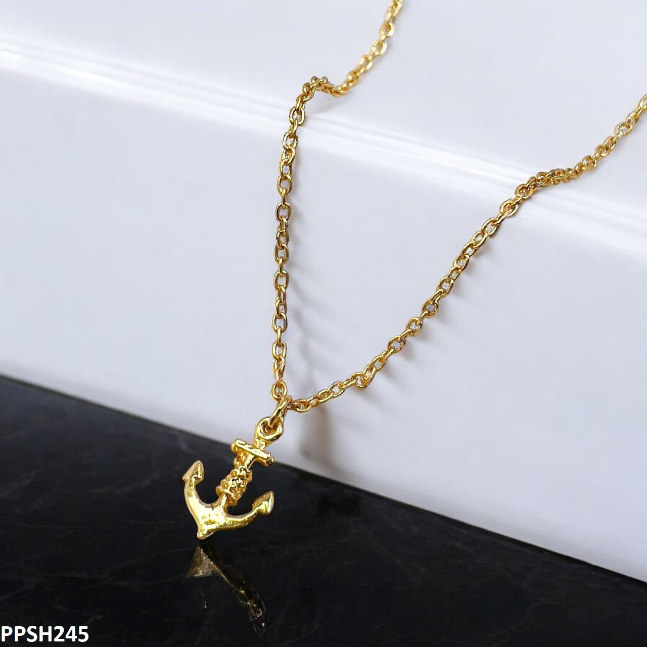 PPSH245 SDQ  Anchor Pendant With Chain - PPSH