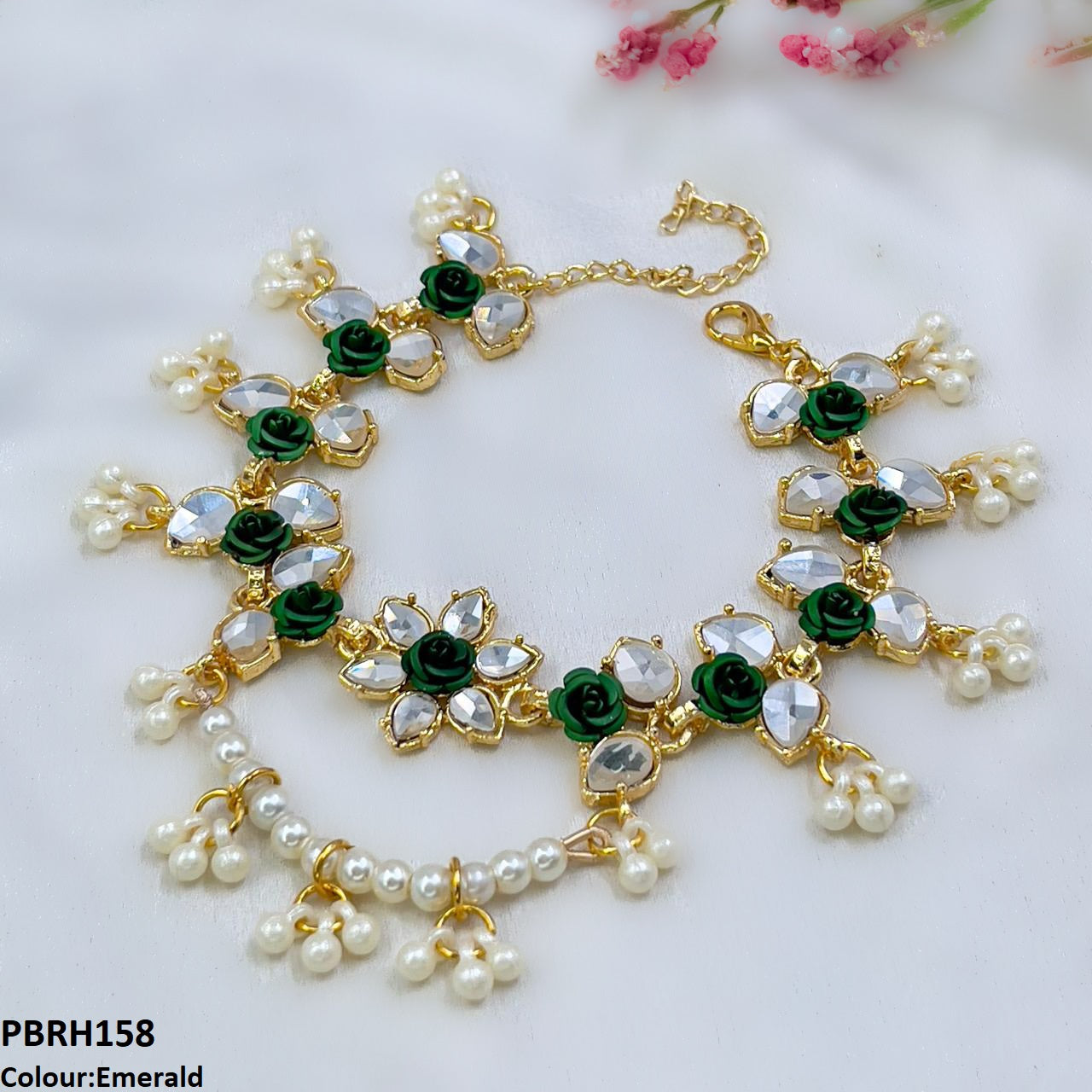 PBRH158 SDQ Flower Bracelet- PBRH