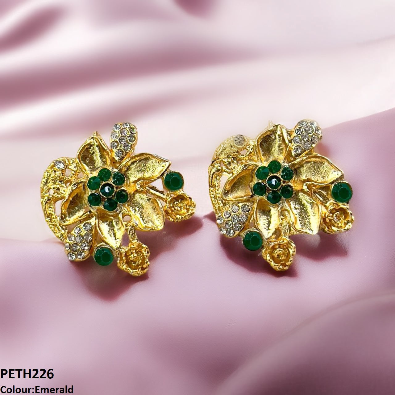 PETH226 FRN Leaf Flower Tops Pair - PETH