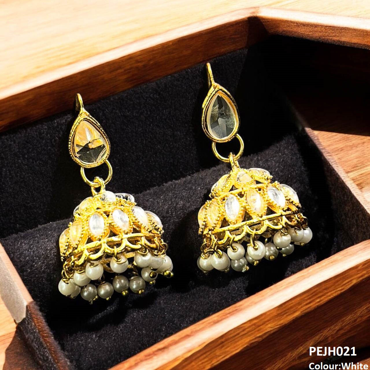 PEJH021 FRN  Tear Jhumki Drop Pair - PEJH