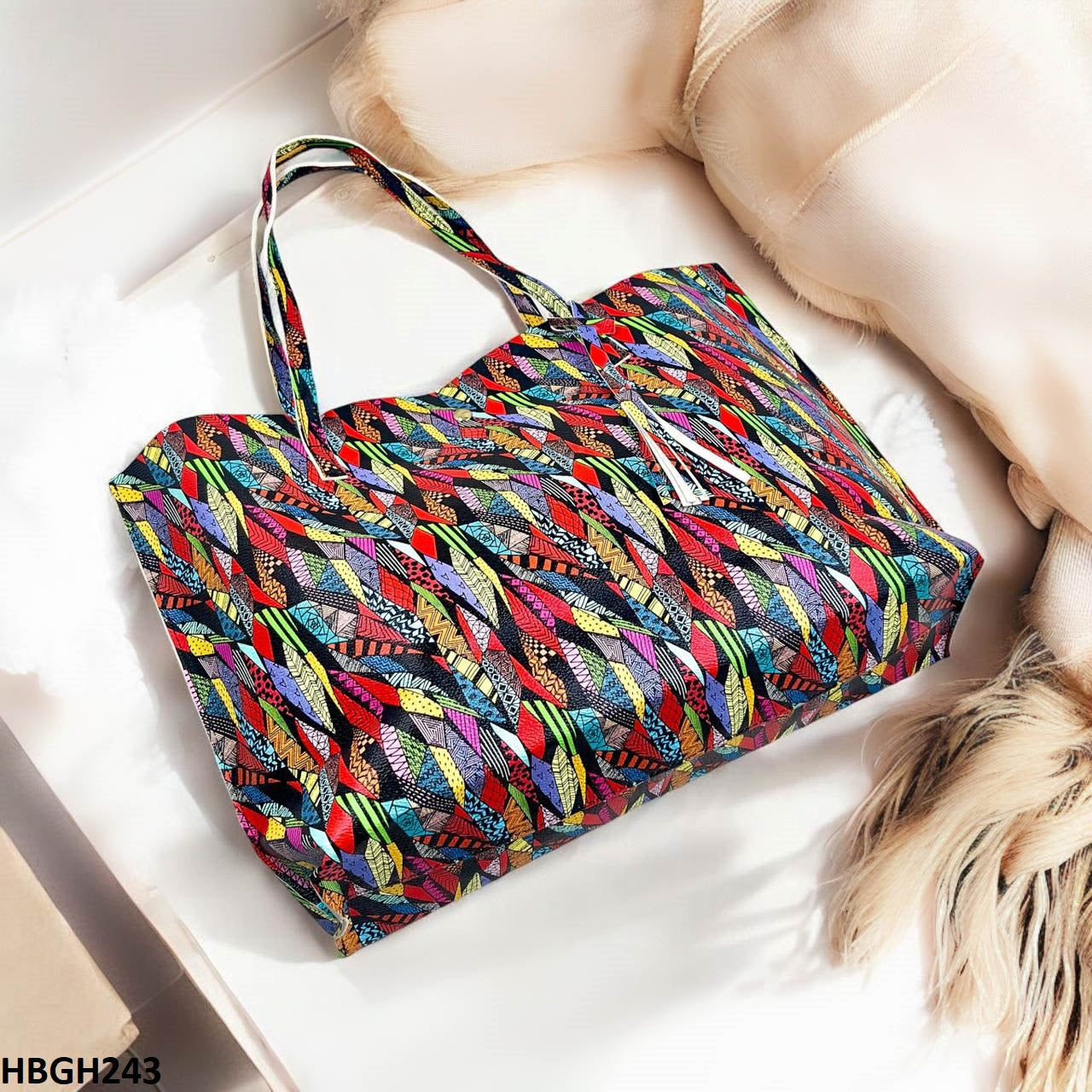 HBGH243 MPP Colored Print Hand Bag- HBGH